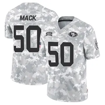 ＃50 Men's Alex Mack Arctic Camo Limited San Francisco 49ers 2024 Salute to Service Jersey