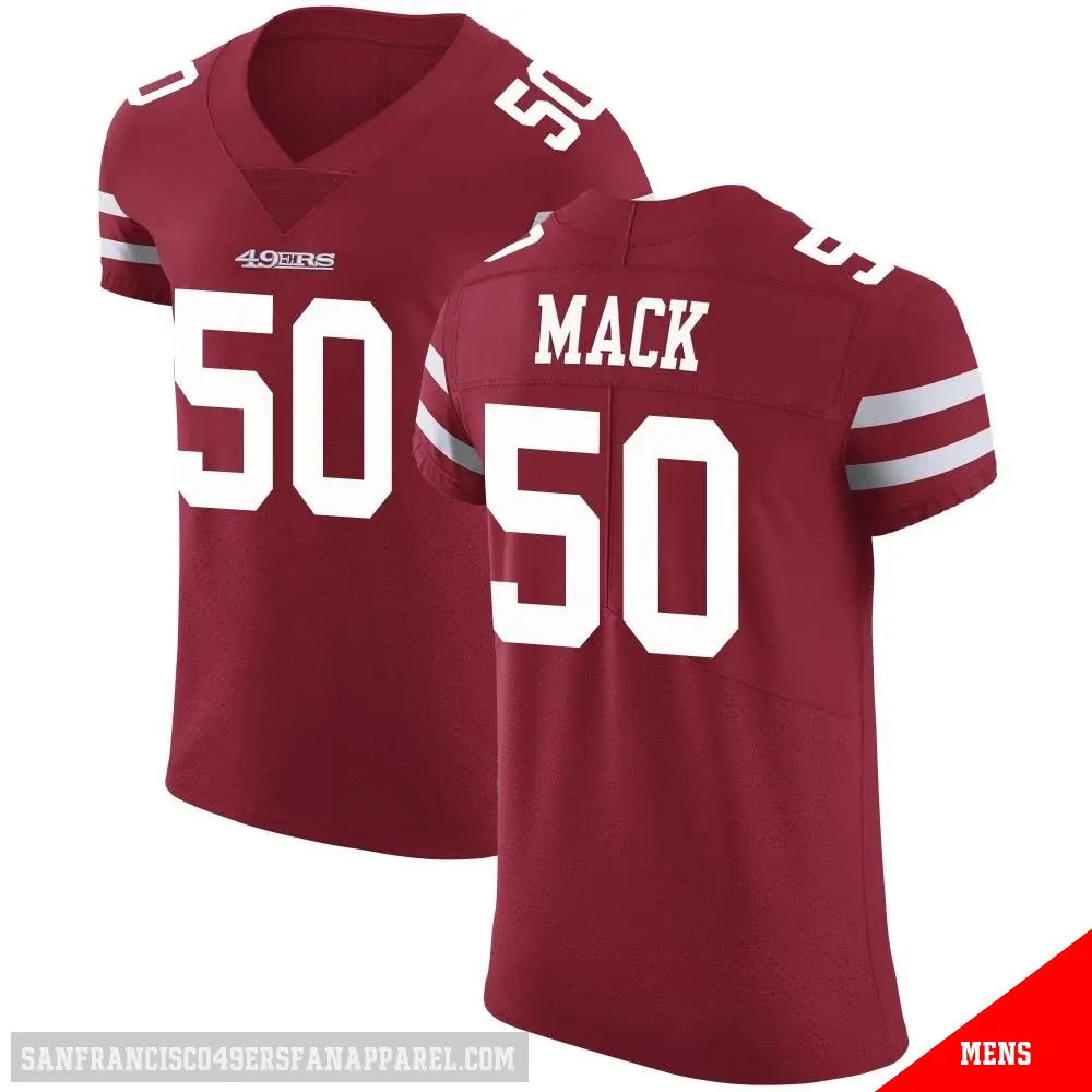 ＃50 Men's Alex Mack Red Elite San Francisco 49ers Team Color Vapor Untouchable Jersey