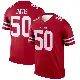 ＃50 Youth Khalil Davis Scarlet Legend San Francisco 49ers Jersey