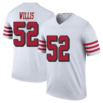 ＃52 Youth Patrick Willis White Legend San Francisco 49ers Color Rush Jersey