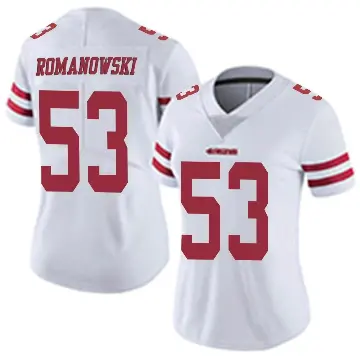 ＃53 Women's Bill Romanowski White Limited San Francisco 49ers Vapor Untouchable Jersey