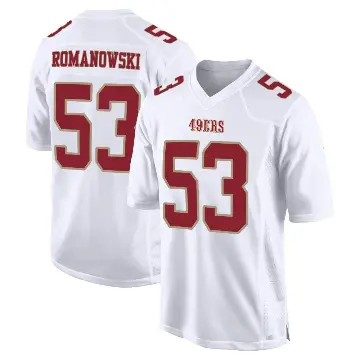 ＃53 Youth Bill Romanowski White Game San Francisco 49ers Fashion Jersey