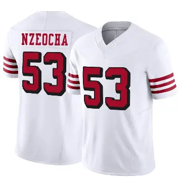 ＃53 Youth Mark Nzeocha White Limited San Francisco 49ers Alternate Vapor F.U.S.E. Jersey