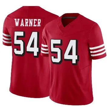 ＃54 Men's Fred Warner Scarlet Limited San Francisco 49ers Alternate Vapor F.U.S.E. Jersey