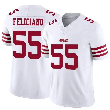 ＃55 Youth Jon Feliciano White Limited San Francisco 49ers Vapor F.U.S.E. Jersey