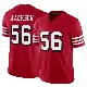 ＃56 Men's Tarron Jackson Scarlet Limited San Francisco 49ers Alternate Vapor F.U.S.E. Jersey