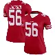 ＃56 Women's Tarron Jackson Scarlet Legend San Francisco 49ers Jersey
