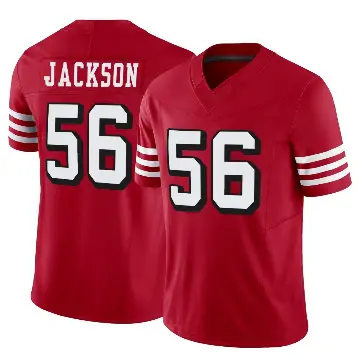 ＃56 Youth Tarron Jackson Scarlet Limited San Francisco 49ers Alternate Vapor F.U.S.E. Jersey