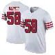 ＃58 Men's Alex Barrett White Legend San Francisco 49ers Color Rush Jersey