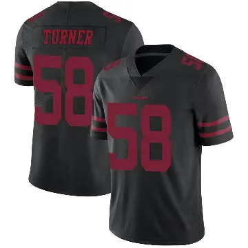 ＃58 Men's Keena Turner Black Limited San Francisco 49ers Alternate Vapor Untouchable Jersey