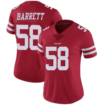 ＃58 Women's Alex Barrett Red Limited San Francisco 49ers Team Color Vapor Untouchable Jersey