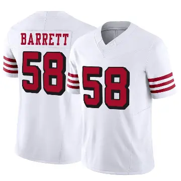 ＃58 Youth Alex Barrett White Limited San Francisco 49ers Alternate Vapor F.U.S.E. Jersey