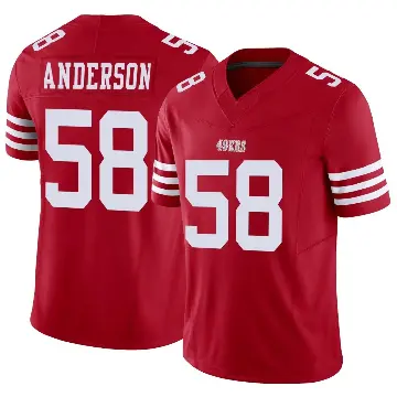 ＃58 Youth Evan Anderson Scarlet Limited San Francisco 49ers Vapor F.U.S.E. Jersey