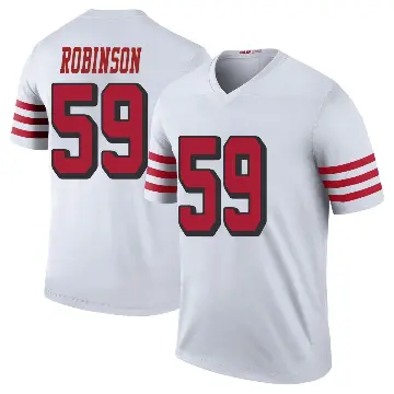 ＃59 Men's Curtis Robinson White Legend San Francisco 49ers Color Rush Jersey