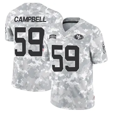 ＃59 Men's De'Vondre Campbell Arctic Camo Limited San Francisco 49ers 2024 Salute to Service Jersey