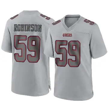 ＃59 Youth Curtis Robinson Gray Game San Francisco 49ers Atmosphere Fashion Jersey