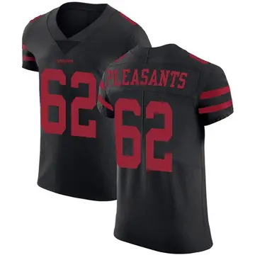 ＃62 Men's Austen Pleasants Black Elite San Francisco 49ers Alternate Vapor Untouchable Jersey