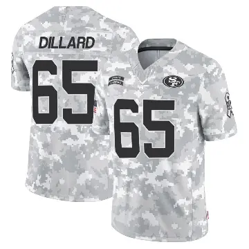 ＃65 Men's Andre Dillard Arctic Camo Limited San Francisco 49ers 2024 Salute to Service Jersey