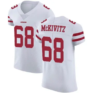 ＃68 Men's Colton McKivitz White Elite San Francisco 49ers Vapor Untouchable Jersey