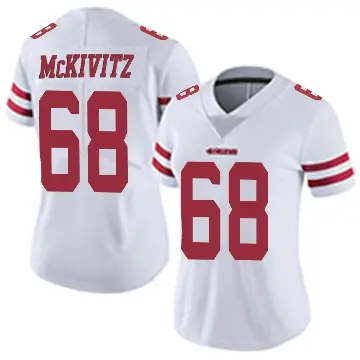 ＃68 Women's Colton McKivitz White Limited San Francisco 49ers Vapor Untouchable Jersey