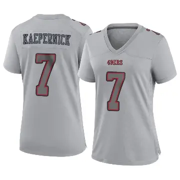 ＃7 Women's Colin Kaepernick Gray Game San Francisco 49ers Atmosphere Fashion Jersey