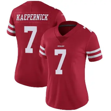＃7 Women's Colin Kaepernick Red Limited San Francisco 49ers Team Color Vapor Untouchable Jersey