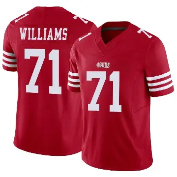 ＃71 Men's Trent Williams Scarlet Limited San Francisco 49ers Vapor F.U.S.E. Jersey