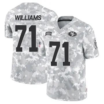 ＃71 Youth Trent Williams Arctic Camo Limited San Francisco 49ers 2024 Salute to Service Jersey