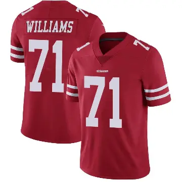 ＃71 Youth Trent Williams Red Limited San Francisco 49ers Team Color Vapor Untouchable Jersey