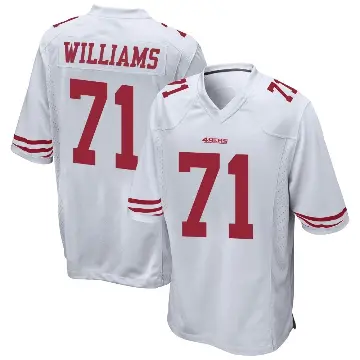 ＃71 Youth Trent Williams White Game San Francisco 49ers Jersey
