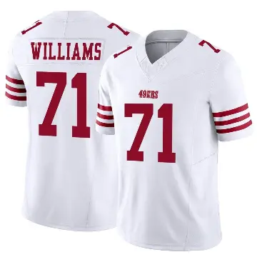 ＃71 Youth Trent Williams White Limited San Francisco 49ers Vapor F.U.S.E. Jersey