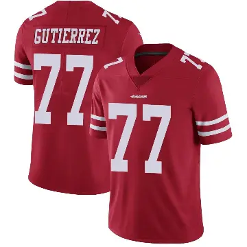 ＃77 Youth Alfredo Gutierrez Red Limited San Francisco 49ers Team Color Vapor Untouchable Jersey