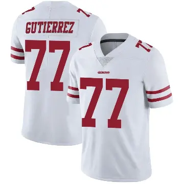 ＃77 Youth Alfredo Gutierrez White Limited San Francisco 49ers Vapor Untouchable Jersey