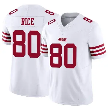 ＃80 Men's Jerry Rice White Limited San Francisco 49ers Vapor F.U.S.E. Jersey