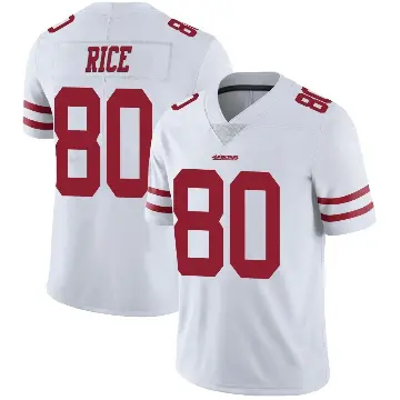 ＃80 Men's Jerry Rice White Limited San Francisco 49ers Vapor Untouchable Jersey