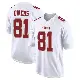 ＃81 Men's Terrell Owens White Game San Francisco 49ers Fashion Jersey