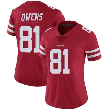＃81 Women's Terrell Owens Red Limited San Francisco 49ers Team Color Vapor Untouchable Jersey