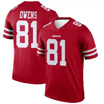 ＃81 Youth Terrell Owens Scarlet Legend San Francisco 49ers Jersey