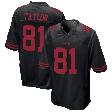 ＃81 Youth Trent Taylor Black Game San Francisco 49ers Alternate Jersey