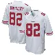 ＃82 Men's Ross Dwelley White Game San Francisco 49ers Jersey