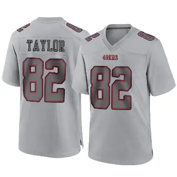 ＃82 Youth John Taylor Gray Game San Francisco 49ers Atmosphere Fashion Jersey