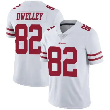 ＃82 Youth Ross Dwelley White Limited San Francisco 49ers Vapor Untouchable Jersey