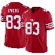 ＃83 Men's Terique Owens Scarlet Limited San Francisco 49ers Vapor F.U.S.E. Jersey