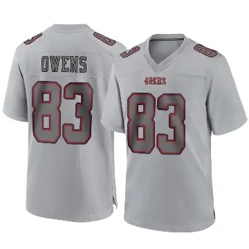 ＃83 Youth Terique Owens Gray Game San Francisco 49ers Atmosphere Fashion Jersey