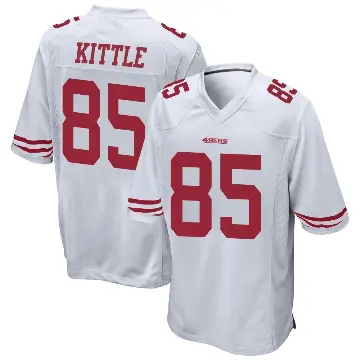 ＃85 Men's George Kittle White Game San Francisco 49ers Jersey