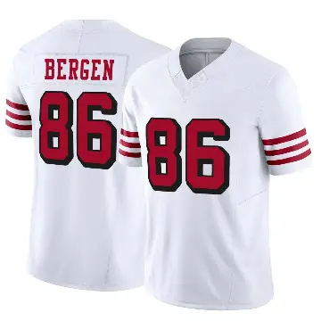 ＃86 Men's Junior Bergen White Limited San Francisco 49ers Alternate Vapor F.U.S.E. Jersey