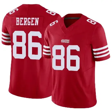 ＃86 Youth Junior Bergen Scarlet Limited San Francisco 49ers Vapor F.U.S.E. Jersey