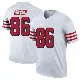 ＃86 Youth Junior Bergen White Legend San Francisco 49ers Color Rush Jersey