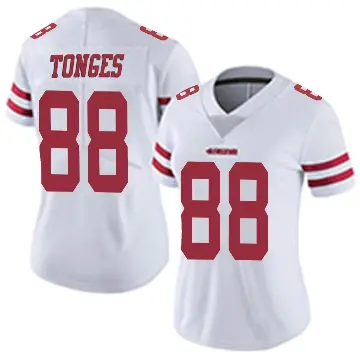 ＃88 Women's Jake Tonges White Limited San Francisco 49ers Vapor Untouchable Jersey