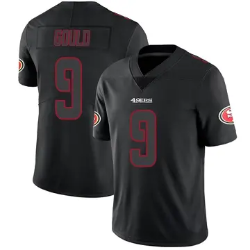 ＃9 Youth Robbie Gould Black Impact Limited San Francisco 49ers Jersey